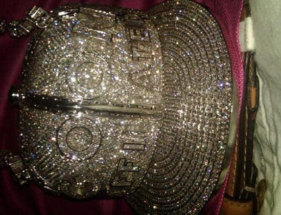 Plies Diamond Encrusted Fitted Baseball Cap Medallion Plies Diamond Encrusted Fitted Baseball Cap Medallion