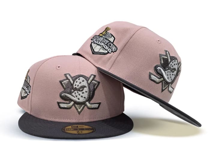 Anaheim Mighty Ducks 2007 Stanley Cup Pink Rouge Graphite 59Fifty