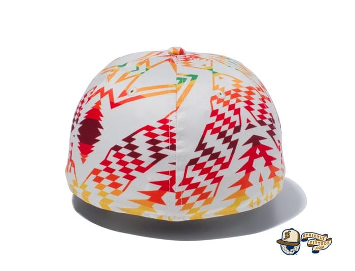 Pendleton Woven Patch All Over Print 59Fifty Fitted Cap by Pendleton x New Era back ivory