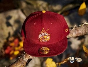 FireAnt Cardinal Suede Visor 59Fifty Fitted Hat by Dionic x New Era Front FireAnt Cardinal Suede Visor 59Fifty Fitted Hat by Dionic x New Era Front