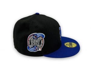 New York Mets 2000 Subway Series Black Blue 59Fifty Fitted Hat by