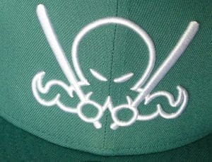 Pine OctoSlugger 59Fifty Fitted Hat by Dionic x New Era Front Pine OctoSlugger 59Fifty Fitted Hat by Dionic x New Era Front