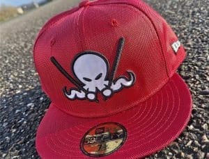 Red Phantom OctoSlugger 59Fifty Fitted Hat by Dionic x New Era Red Phantom OctoSlugger 59Fifty Fitted Hat by Dionic x New Era