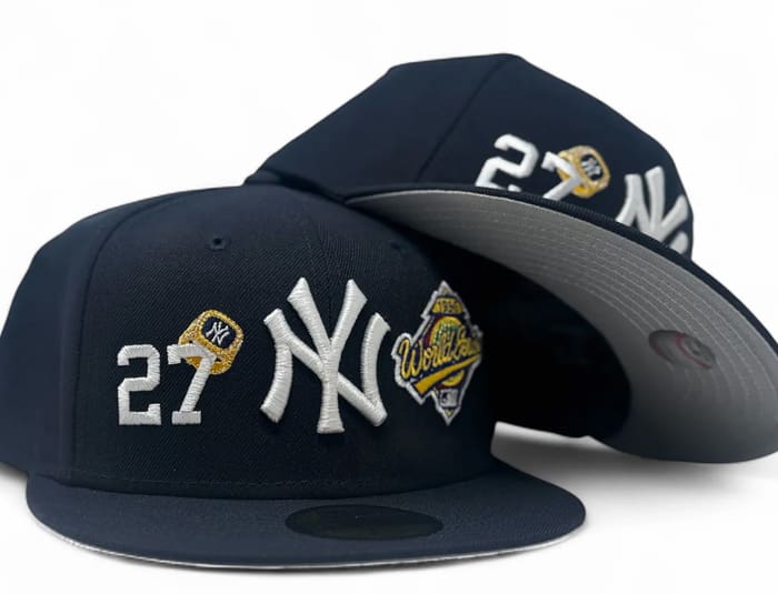 NEW ERA 59FIFTY MLB キャップ 3点セット New York Yankees 27x Champions Navy Blue 59Fifty Fitted Hat by MLB