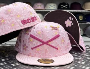 Crossed Bats Logo Sakura 2026 59Fifty Fitted Hat by JustFitteds x